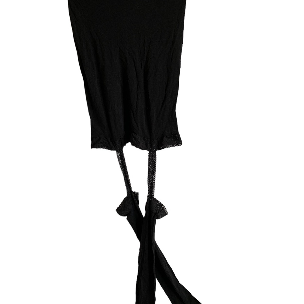 Lingerie, Size 16-18, neck snap, stretch leotard w/o panties, attached stockings